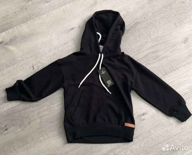 Черный детский спортивный костюм