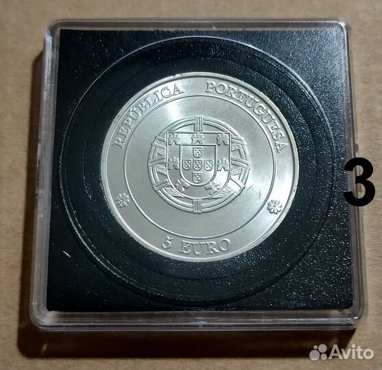 Португалия 5 евро. Серебро