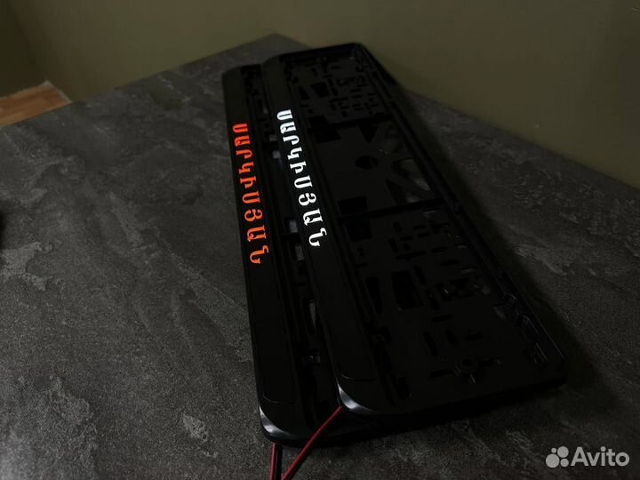 Номерная led рамка с вашим дизайном