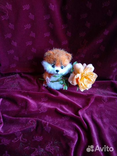 Вязаные игрушки ручной работы. Хомячок