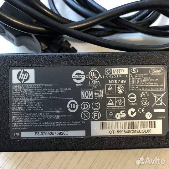 Блоки питания HP