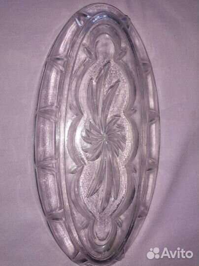 Селедочница стекло ранний СССР