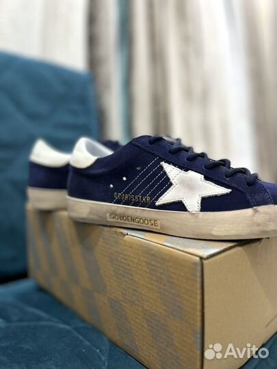 Кеды Golden Goose Superstar Blue