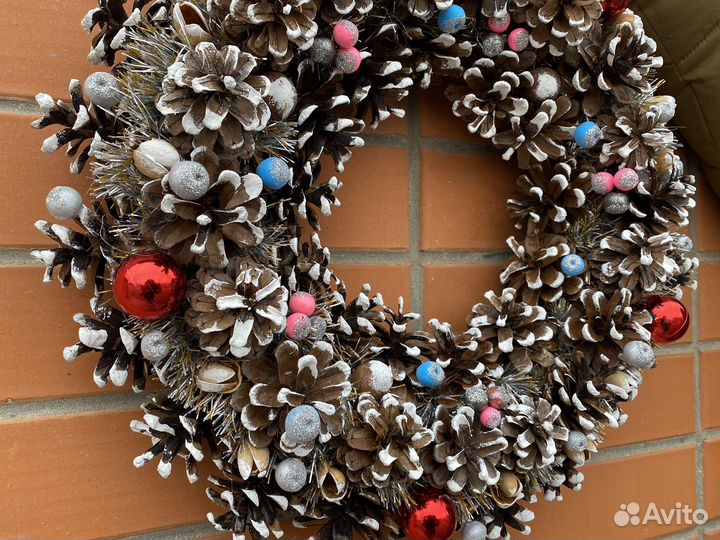 Рождественский венок на дверь