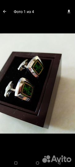Запонки в подарочной упаковке