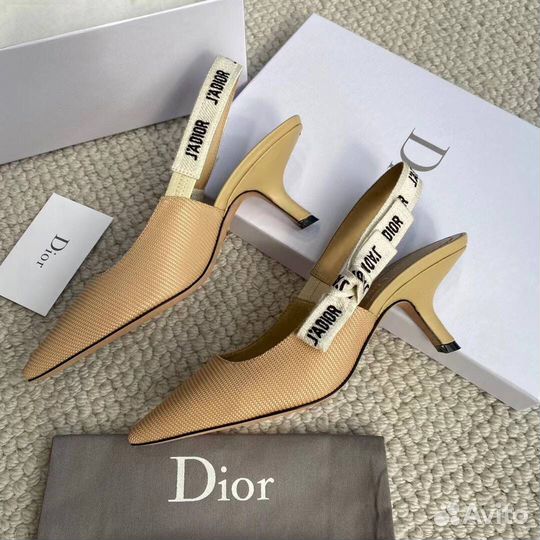 Туфли Christian Dior слингбэки J''ADior premium