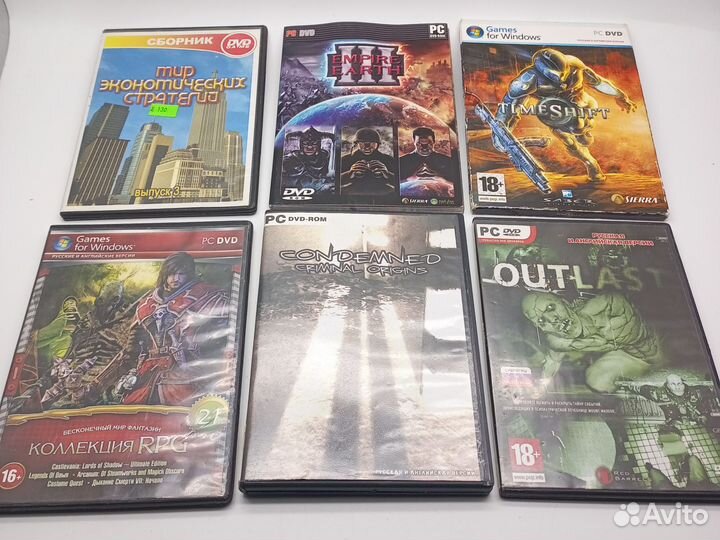 Коллекция раритетных игр для PC на CD и DVD дисках