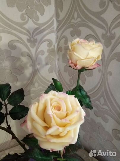 Цветы из холодного фарфора ручная работа подарите