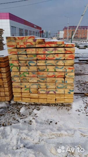 Доска обрезная стропила 50:150:6000 сосна