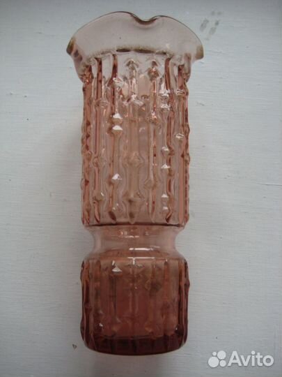 Ваза СССР (карамельное стекло)