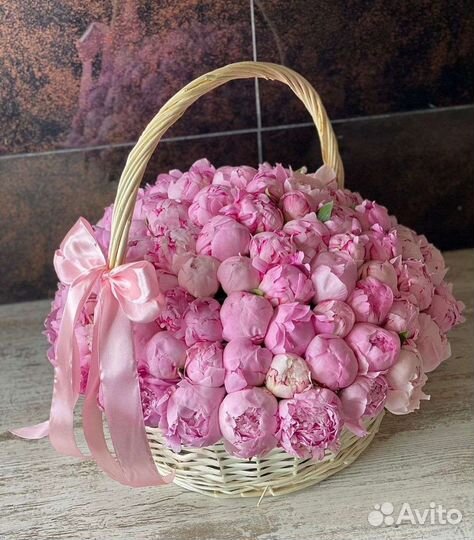 Букет цветов пионы с доставкой