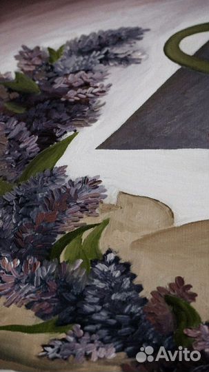 Картина. Холст, масло. Заяц/кролик