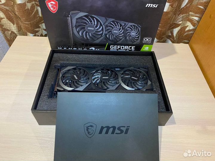 Видеокарта MSI GeForce RTX 3060 Ti ventus 3X OC