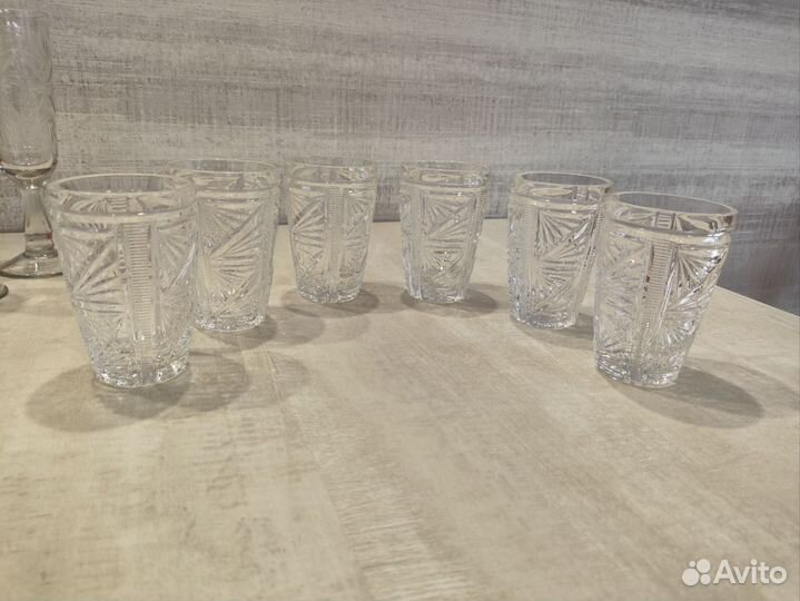 Стаканы хрустальные СССР