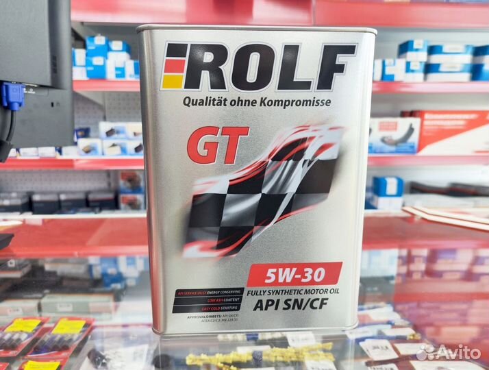 Масло моторное rolf GT 5W-30 SN/CF 4л
