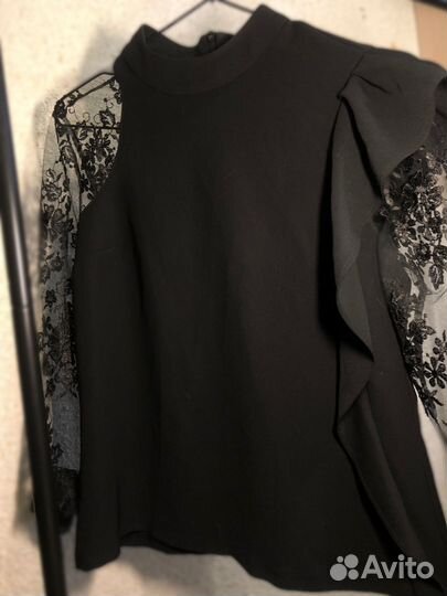 Блузка женская 42 44 чёрная