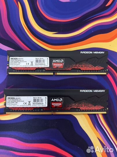 Оперативная память ddr4 AMD 3600