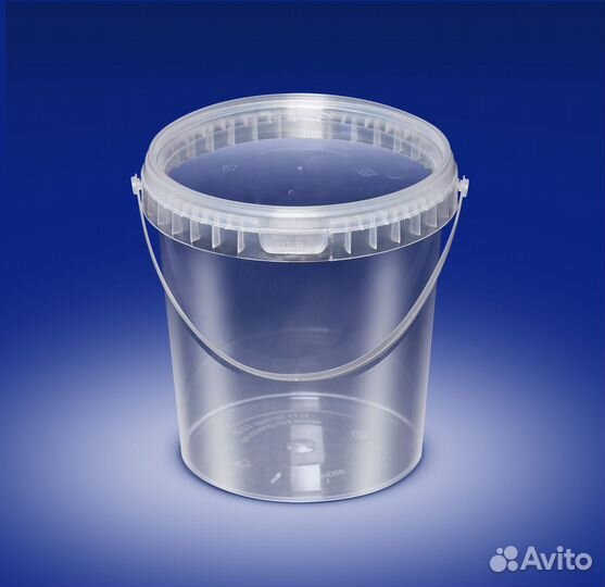 Ведро пластиковое с крышкой 1 л, 2.25л, 3 л