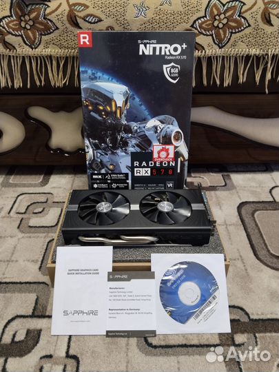 Видеокарта Rx 570 8GB Sapphire Nitro+ OC на пломбе