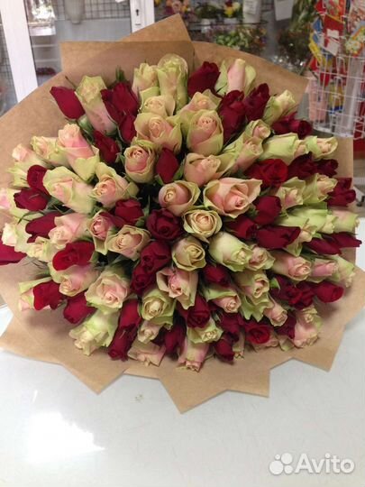 Цветы розы букет