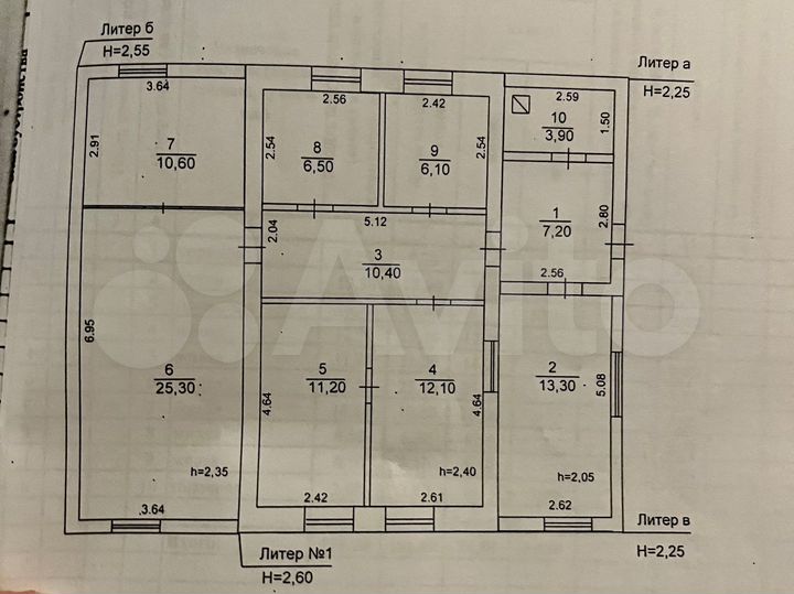 Дом 106,6 м² на участке 12,9 сот.