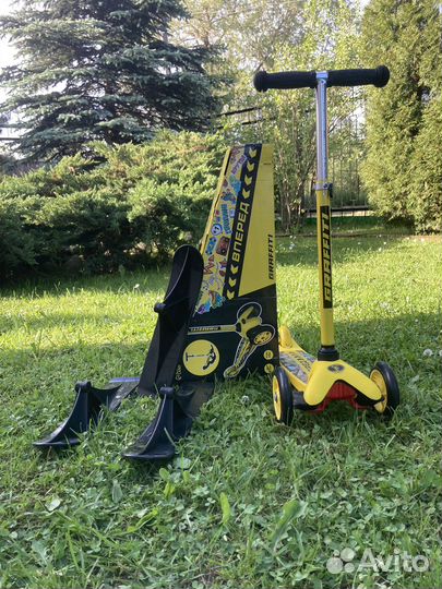 Самокат снегокат детский