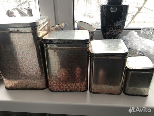 Жестяные банки для сыпучих продуктов СССР купить в Москве | Хобби и ...