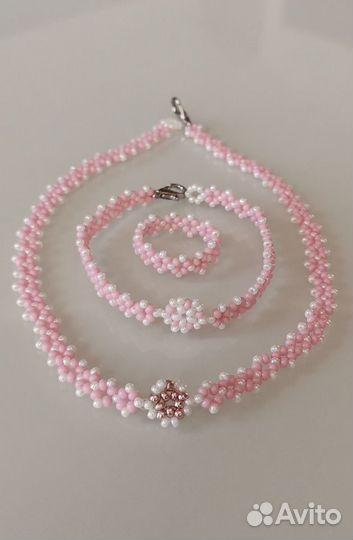 Бисер Чокер Браслет Кольцо