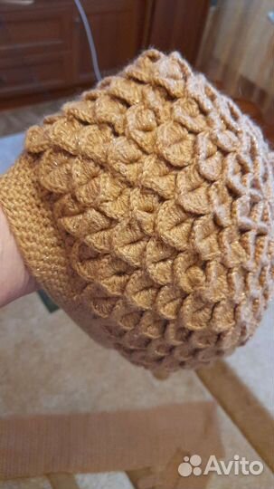 Шарф +перчатки