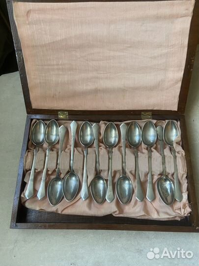 Антиквариат. Чайные ложки alpacca