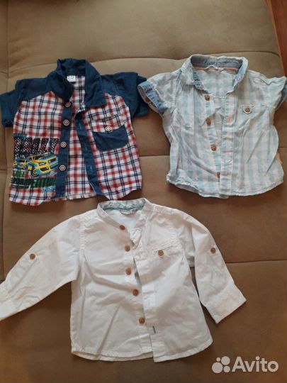 Детские рубашки (6 шт)