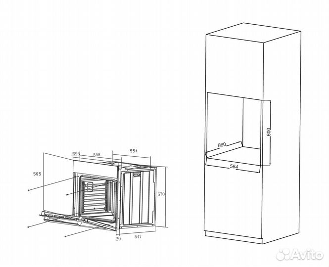 Электрический духовой шкаф новая
