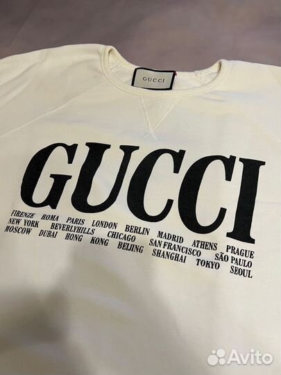 Свитшот Gucci “World Cities” White оригинал