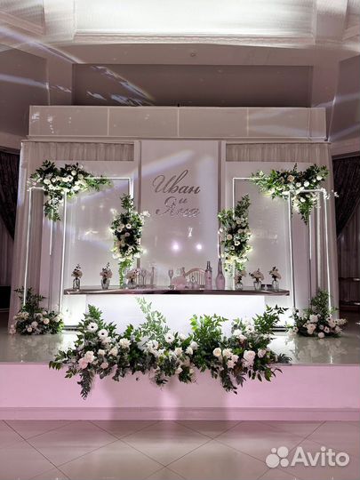 Оформление свадьбы, фотозона