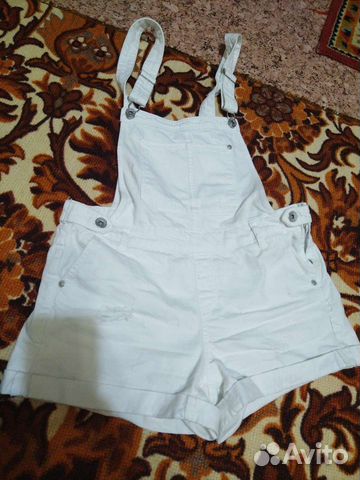 Комбинезон джинсовый, шорты джинсы bershka