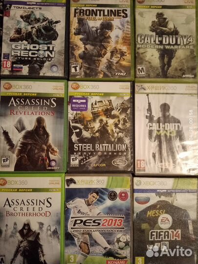 Диски на хбокс 360