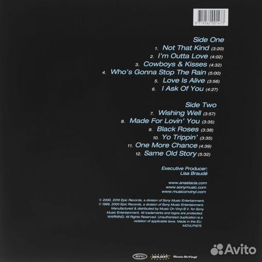 Виниловая пластинка Anastacia - Not That Kind (Lim