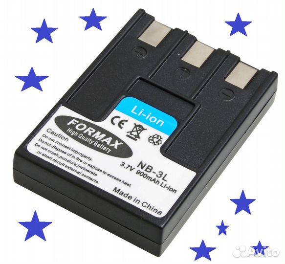 Аккумулятор NB-3L formax для canon 900MAH