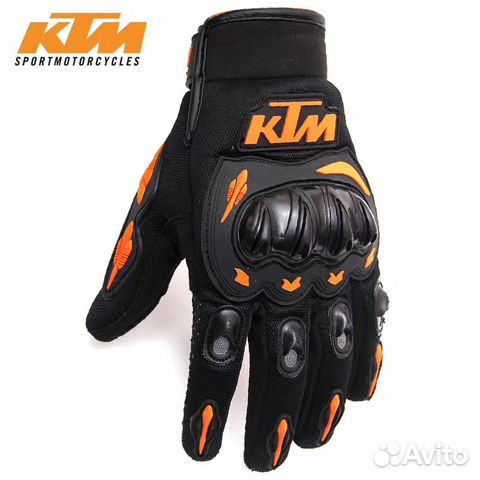 Мото Перчатки ктм мотоперчатки KTM новые оранжевые