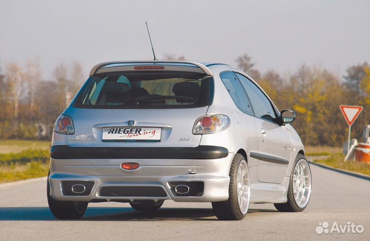 Peugeot 206 98-06 Накладка на задний бампер