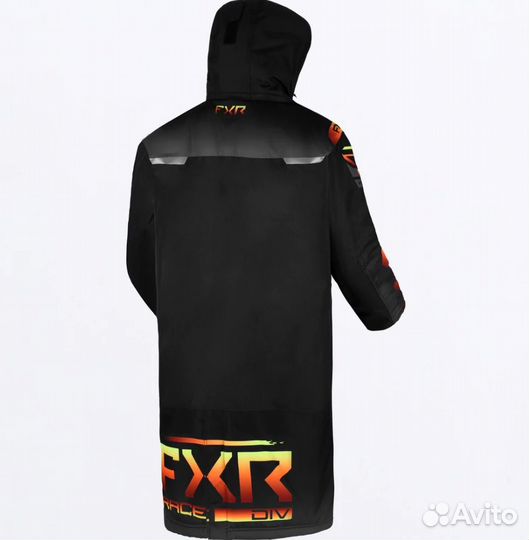 Куртка удлиненная FXR Warm-Up Coat Black/Inferno