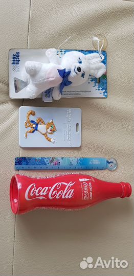 Сувенир Сочи 2014 Олимпиада Заяц Миша Леопард Coca