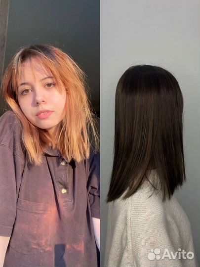 Стрижка и окрашивание волос