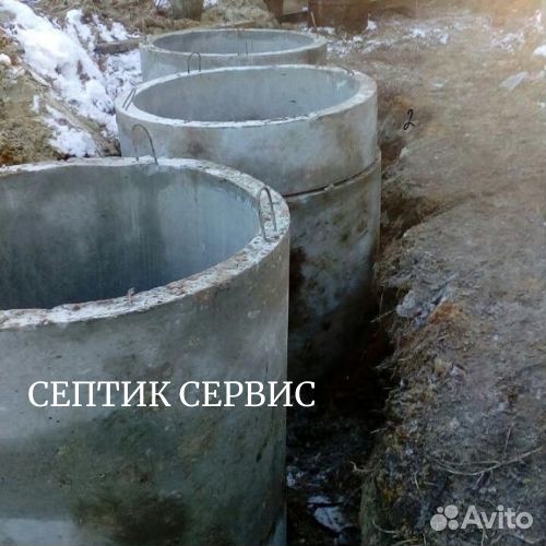Дренажный септик из жб колец 1