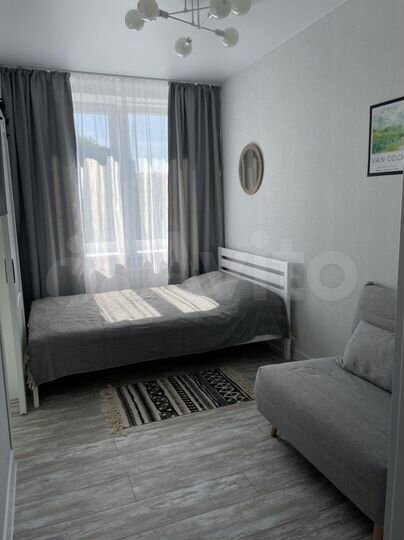 Квартира-студия, 24 м², 2 кровати