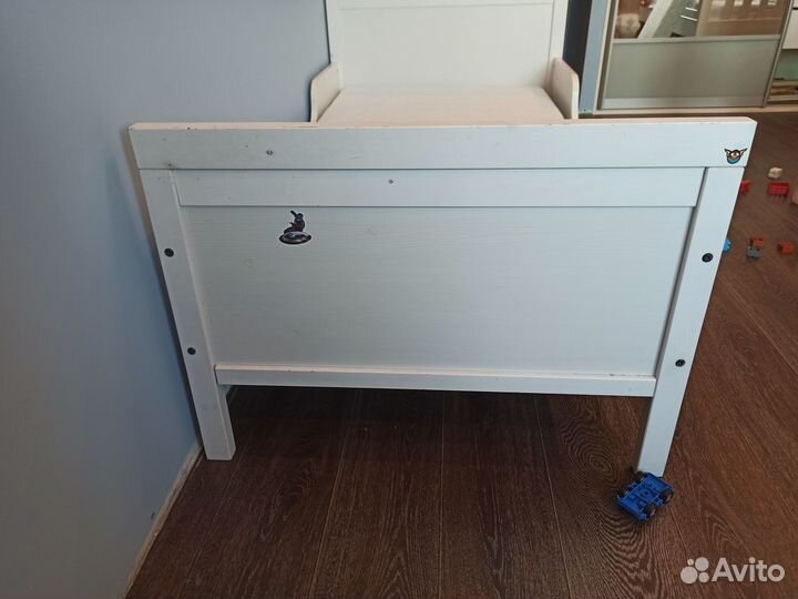 Детская кровать IKEA раздвижная с матрасом сундвик