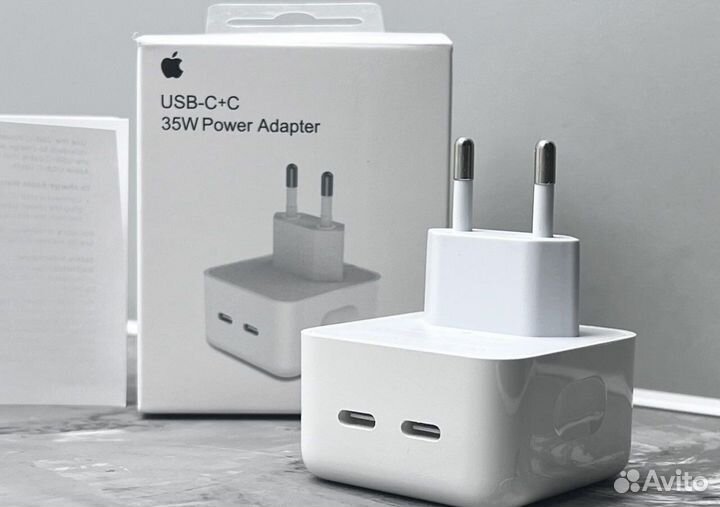 Блок USB-C+С 35W Power Adapter зарядное устройство