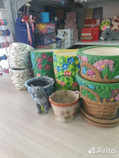 Горшки для цветов,керамика