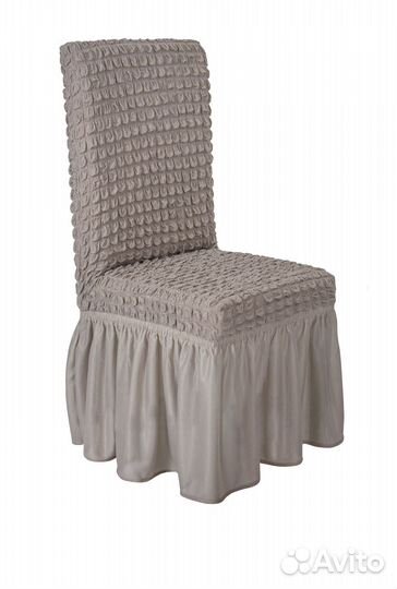 Чехол для стула со спинкой универсальный, Капучино