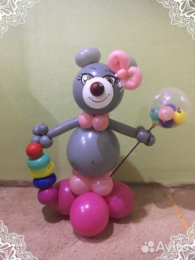 Зверюшки из шариков